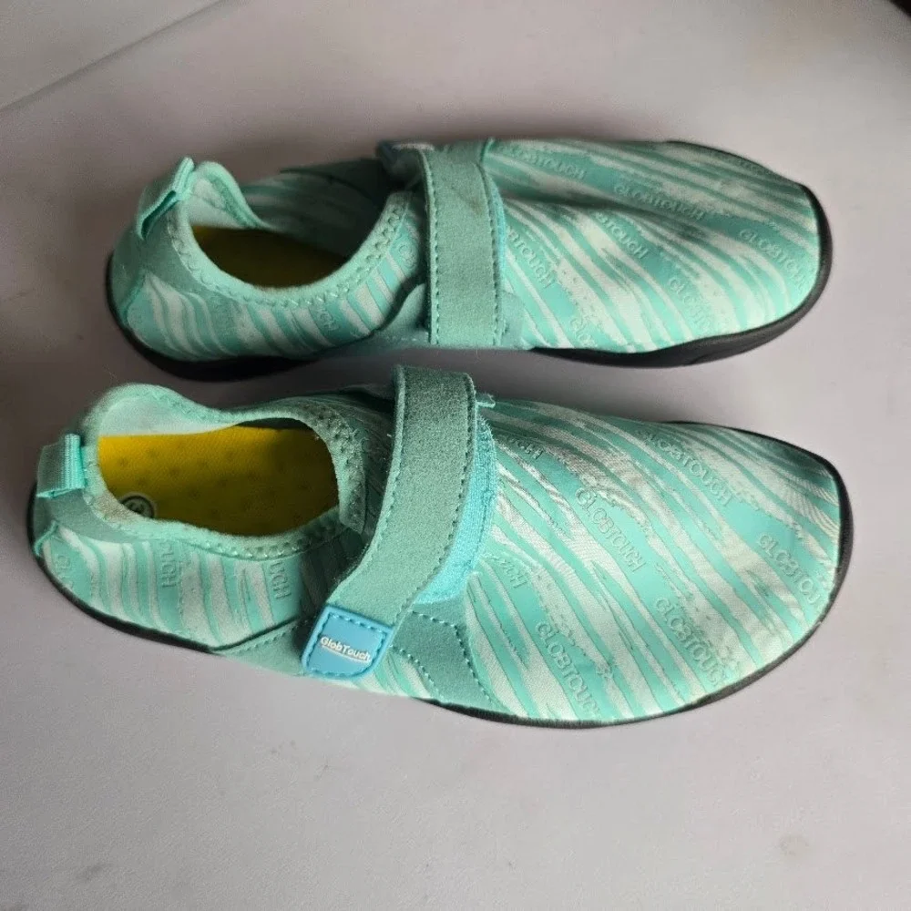 GlobTouch Water Shoes Kids Sz 3 Mint Green Beach Pool‎ Summer Sporty Aqua Socks